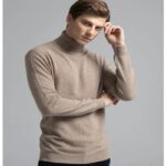 100% Pure Cashmere Wool Turtleneck Sweater Men Pullovers 2023 Autumn Winter Soft lightweight Warm Knitted Jumper ropa hombre 3