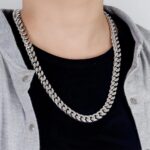 12MM Punk 925 Sterling Silver Men’s Chunky Necklace Miami Cuban Link Chain On Neck Hip Hop Male Jewelry Gifts 22-28 Inch 3