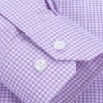 2022 Premium Wrinkle Resistant Lavender Business Dress Shirts For Men Slim Fit Long Sleeve Man Shirt Chemise Homme Manche Longue 3