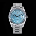 2023 New Sugess Watch of Men 40mm Day Date Automatic Tianjin ST2146 Movement Retro Mechanical Wristwatch Sapphire Glass Golden – Silver TealBlue 7