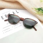 Fashion Polarized sunglasses women men brand designer ov5316 Unisex oculos de sol Opll – Stripe Brown-Green 16