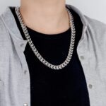 Fashion 925 Sterling Silver Solid Miami Cuban Link Chain Necklace Thick Big Link Choker For Men Boys “22” 24 “26” 28 ” Jewelry 3