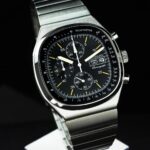 Hruodland 2023 New Vinatge Quartz Chronograph Men Watches Sapphire Glass Blue Black Stainless Steel Fashion Wristwatch for Men 5