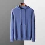 MVLYFLRT Men’s One-piece ready-to-wear Hoodie 100% Merino Wool Knitted Sweatshirt Autumn Winter Casual Large Top Long Sleeved 3