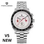 PAGANI DESIGN 2023 New Men’s Watches Top Luxury Quartz Watch For Men Automatic Date Speed Chronograph Sapphire Mirror Wristwatch – Black Red 13