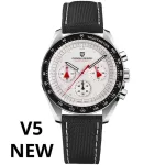 PAGANI DESIGN 2023 New Men’s Watches Top Luxury Quartz Watch For Men Automatic Date Speed Chronograph Sapphire Mirror Wristwatch – Black Red [10] 16