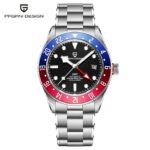 PAGANI Design – Men’s Mechanical Automatic Watch, Sports Accessories, GMT Luminous Dial, 200M Water Resistance, Sapphire, BB58 – Red Blue 7