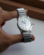 Pre-sale Pierre Paulin Jumping Hour Men Watch Silver Dial Automatic St17 Mechanical Watch Vintage Date Window 38mm Metal 6