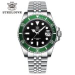 SD1953 Hot Selling Ceramic Bezel 41mm Steeldive 30ATM Water Resistant NH35 Automatic Mens Dive Watch Reloj – 53HH-GR-JBL 18