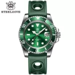 SD1953 Hot Selling Ceramic Bezel 41mm Steeldive 30ATM Water Resistant NH35 Automatic Mens Dive Watch Reloj – 53GR-GR Green 11