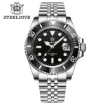 SD1953 Hot Selling Ceramic Bezel 41mm Steeldive 30ATM Water Resistant NH35 Automatic Mens Dive Watch Reloj – 53HH-JBL 13