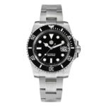 San Martin Men Diving Watches Luxury Business Stainless Steel Automatic Mechanical Watch Sapphire Glass Waterproof 20Bar SN0017 – Enamel Black Dial 9