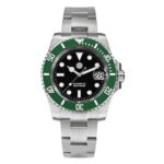 San Martin Men Diving Watches Luxury Business Stainless Steel Automatic Mechanical Watch Sapphire Glass Waterproof 20Bar SN0017 – Green Bezel 7