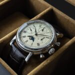 Sugess Men Watch ST1908 Swanneck Movement Mechanical Chronograph Wristwatch Genuine Moonphase Calendar Vintage Leather NEW 2023 6