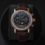 Sugess Men Watch ST1908 Swanneck Movement Mechanical Chronograph Wristwatch Genuine Moonphase Calendar Vintage Leather NEW 2023 – RG Black 13