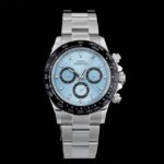 Sugess Panda V3 7750 Movement Automatic Mechanical Chronograph Wristwatch Waterproof Diving Men Watches Ceramic Bezel Tona Gift – IceBlue w Black 7