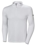 Helly Hansen Men's HH Tech 1/2 Zip Lightweight Quick Dry Moisture Wicking Active Performance Long-Sleeve Shirt Top - 001 White 1